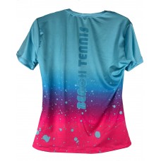 CAMISETA BEACH.ME ISA SELLA - AZUL/ROSA